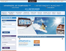 Tablet Screenshot of aparthotelolimpiades.com